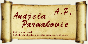 Anđela Parmaković vizit kartica